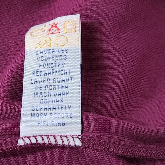 Encode Burgundy Sleeveless 100% COTTON Top Size 2X - Picture 7 of 12